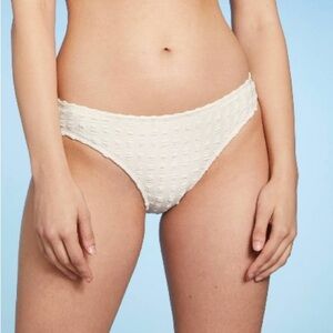 Women's Gingham Textured Hipster Bikini Bottom - Kona Sol™ - L (12-14)